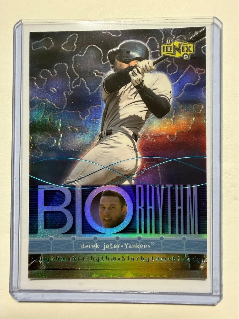 2000 Upper Deck UD Ionix Biorhythm Derek Jeter Yankees Baseball Card